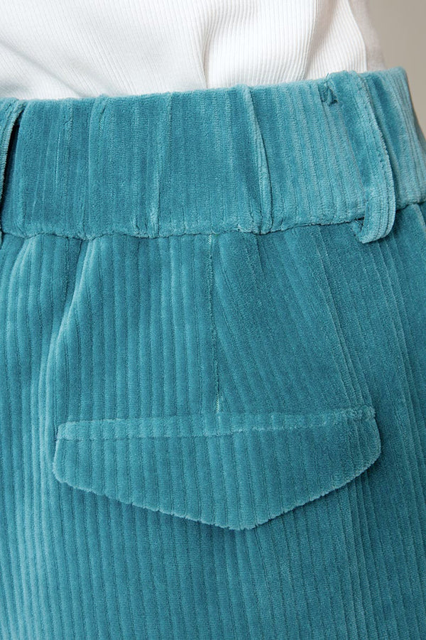 Hose in Jersey Wide Cord | Teal
