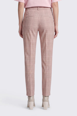 Karrierte Hose in Heavy Jersey