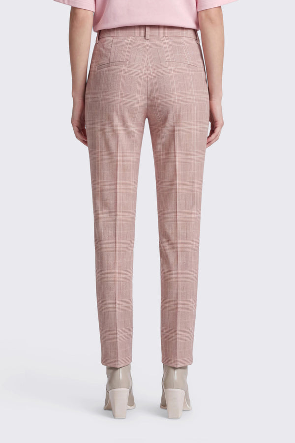 Karrierte Hose in Heavy Jersey