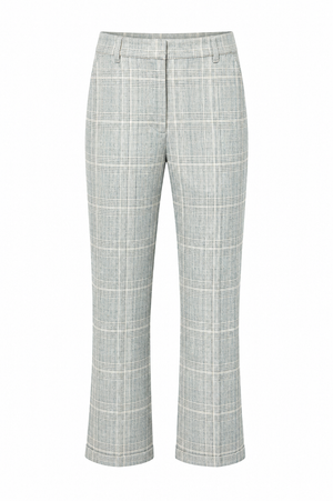 Karrierte Hose in Heavy Jersey