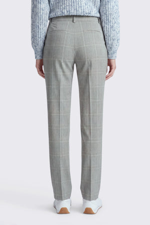 Karrierte Hose in Heavy Jersey