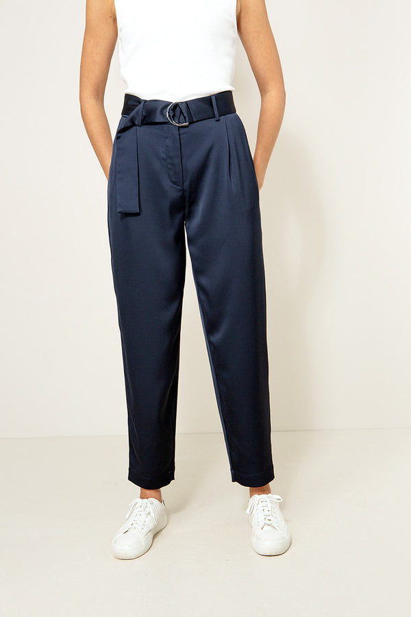 Hose in Satin | Navy