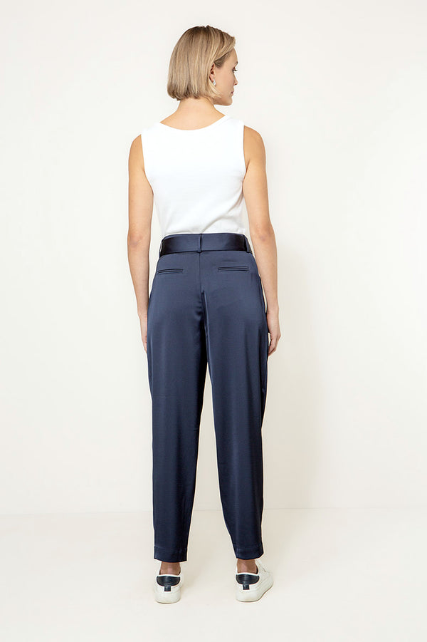 Hose in Satin | Navy