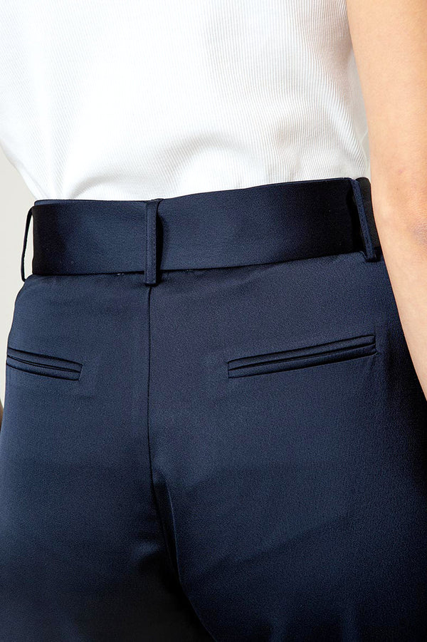 Hose in Satin | Navy