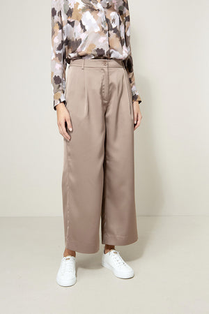 Hose in Satin | Taupe