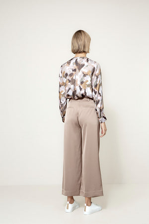 Hose in Satin | Taupe