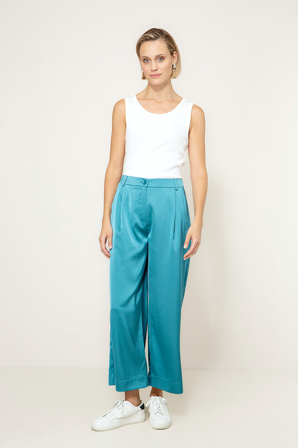 Hose in Satin | Teal