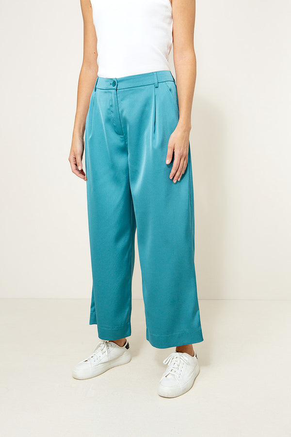 Hose in Satin | Teal