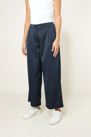 Hose in Satin | Navy