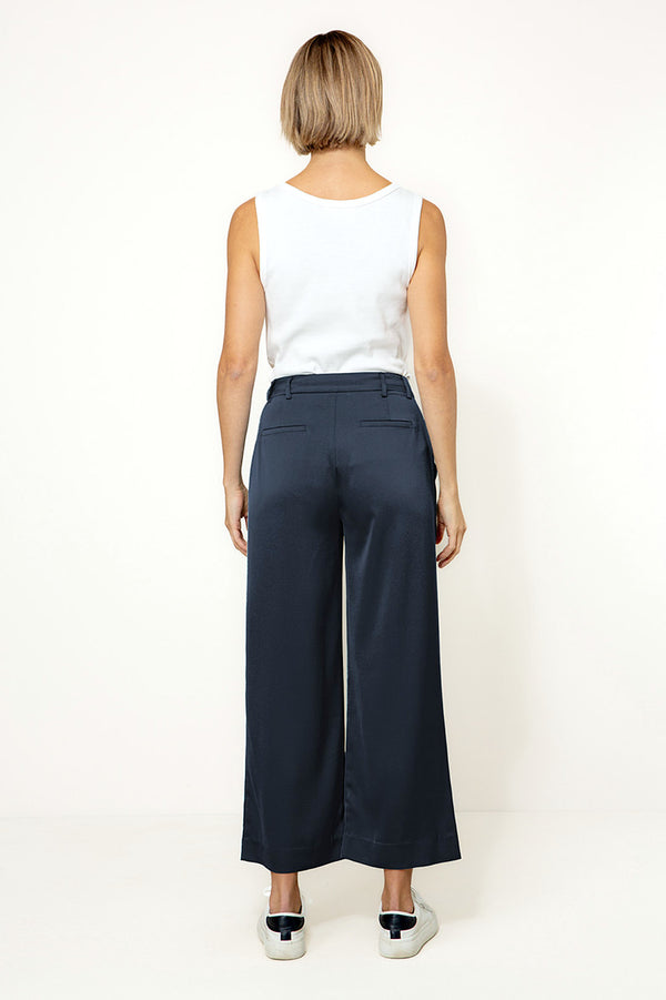 Hose in Satin | Navy