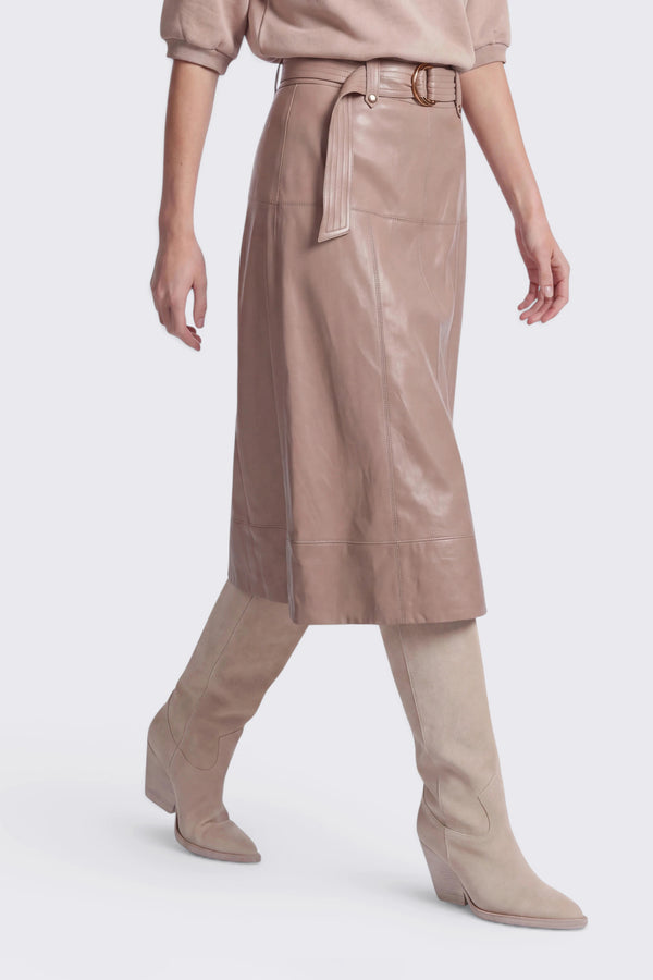 Vegan leather skirt