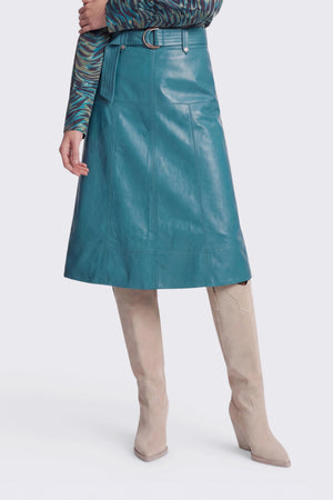 Vegan leather skirt