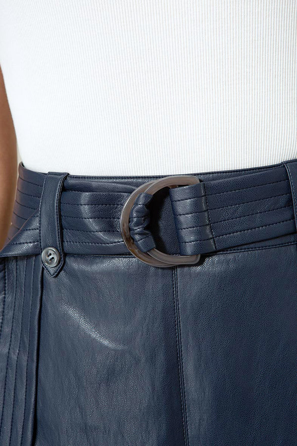 Rock in veganem Leder | Navy