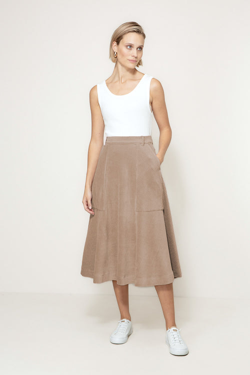 Rock in Jersey Wide Cord | Taupe