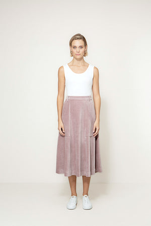 Rock in Jersey Wide Cord | Mauve