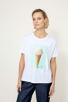 T-Shirt mit Placement Print | Ice Cream
