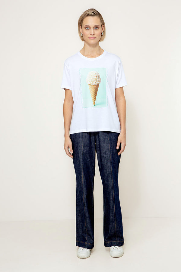 T-Shirt mit Placement Print | Ice Cream