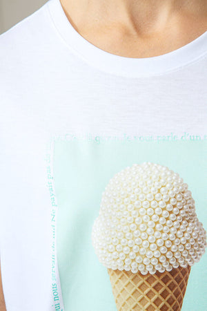 T-Shirt mit Placement Print | Ice Cream