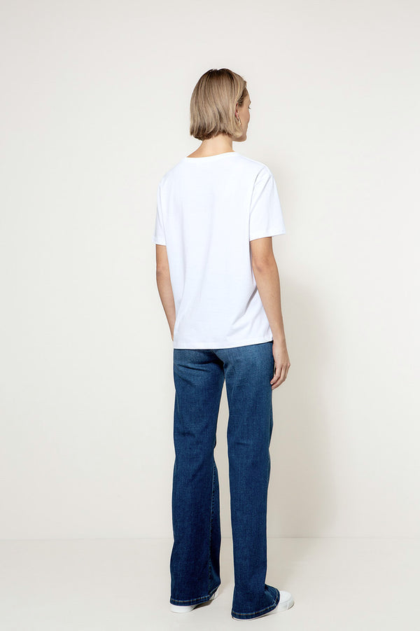 T-Shirt mit Placement Print | Oh la la Shoes