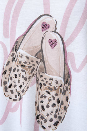 T-Shirt mit Placement Print | Oh la la Shoes