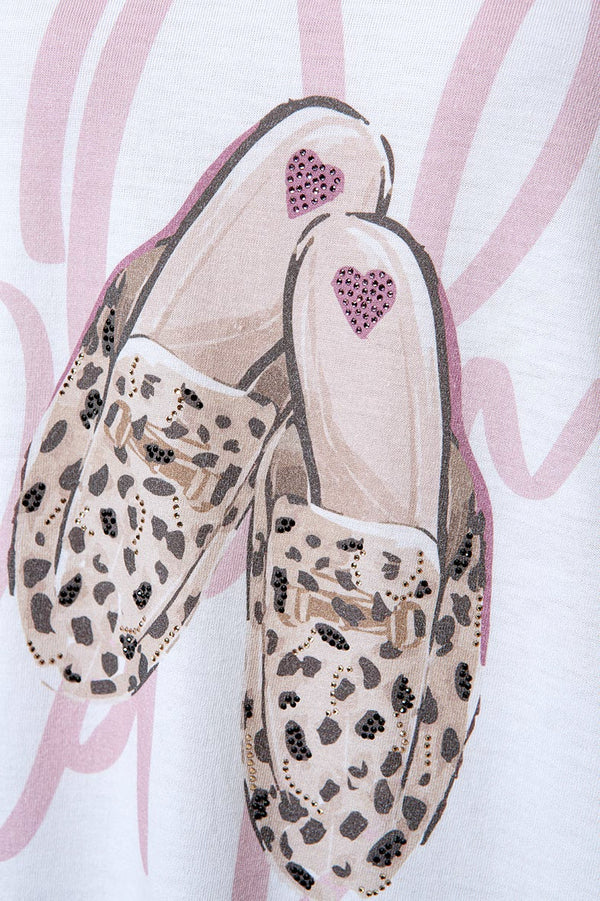 T-Shirt mit Placement Print | Oh la la Shoes