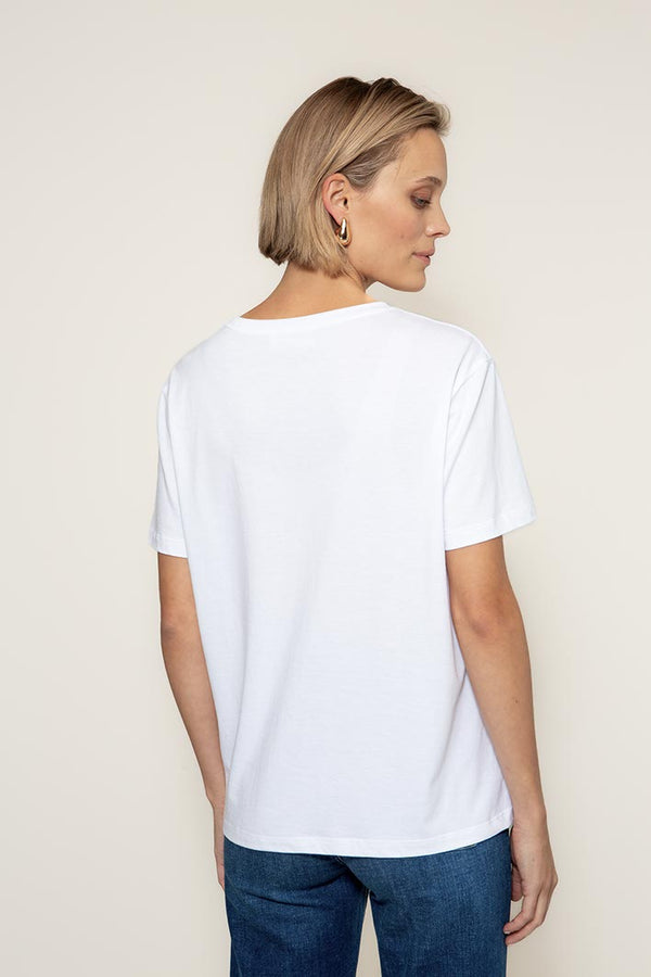 T-Shirt mit Placement Print | Oh la la Shoes