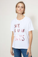 T-Shirt mit Placement Print | See you in Paris