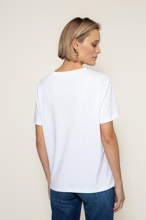 T-Shirt mit Placement Print | See you in Paris