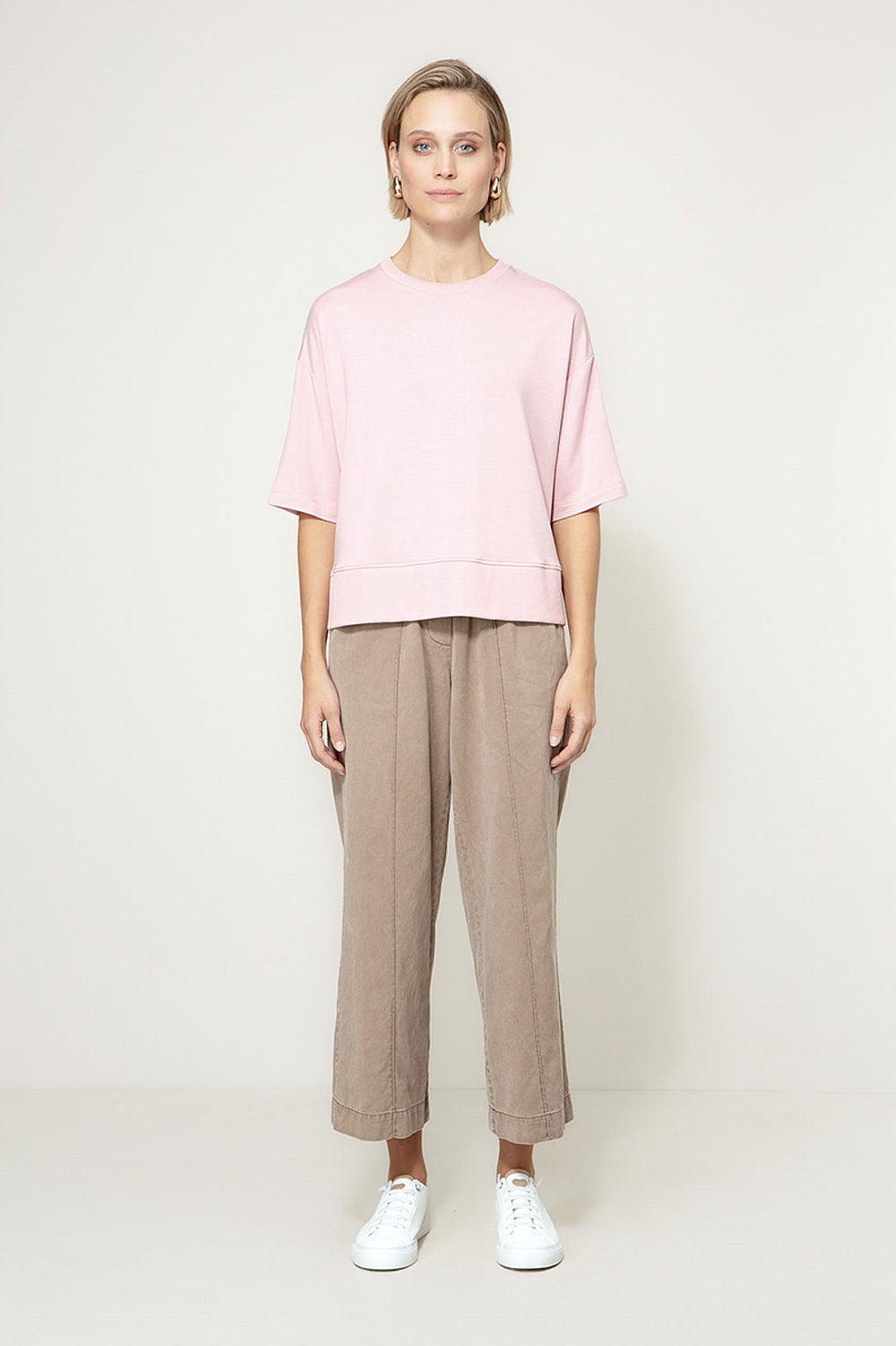 Sweatshirt in light Sweat | Mauve