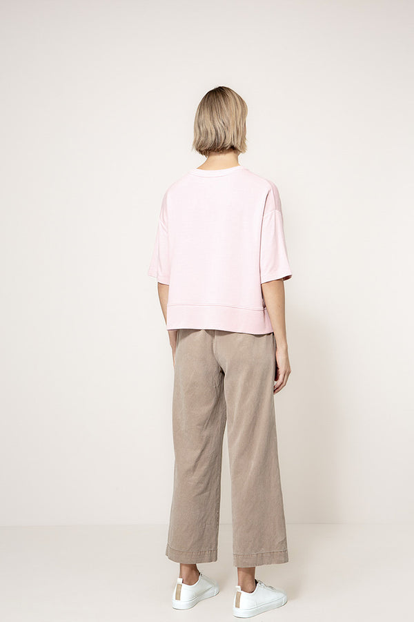 Sweatshirt in light Sweat | Mauve