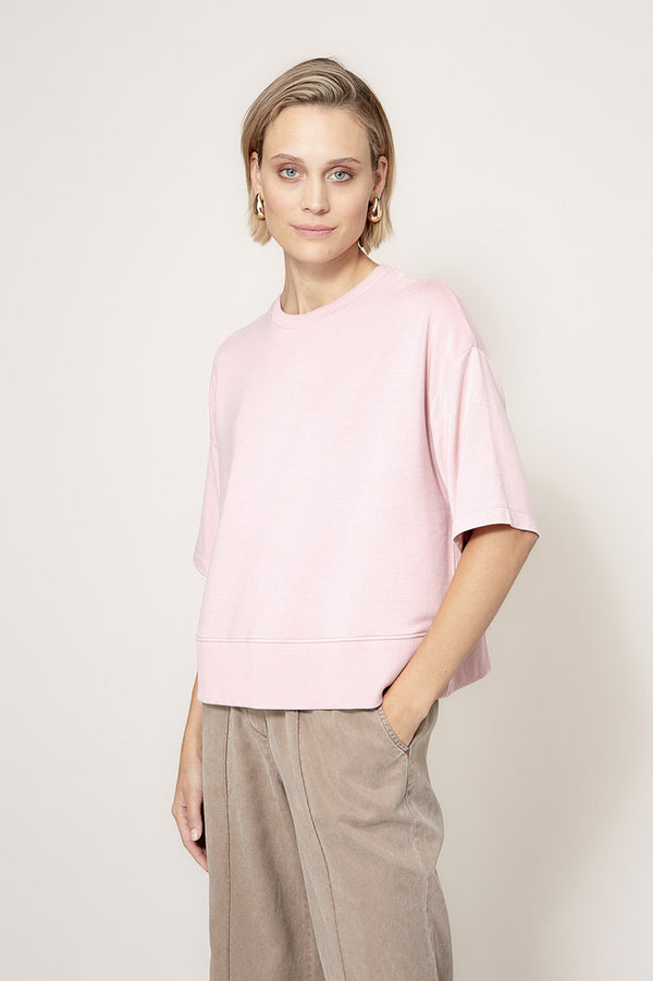 Sweatshirt in light Sweat | Mauve