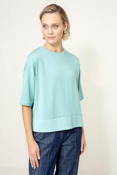 Sweatshirt in light Sweat | light Teal