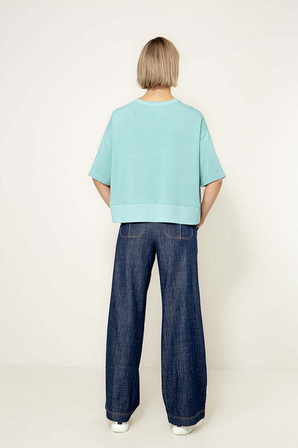 Sweatshirt in light Sweat | light Teal