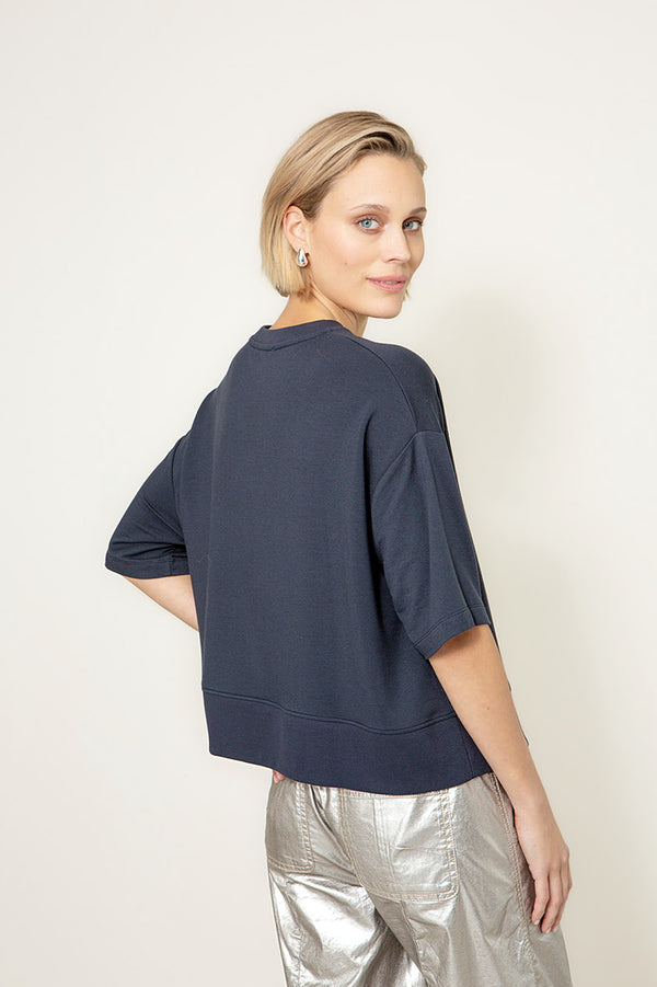 Sweatshirt in light Sweat | Navy