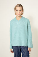 Strickpullover mit Wolle | light Teal