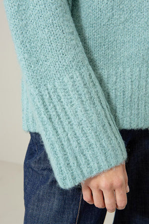 Strickpullover mit Wolle | light Teal