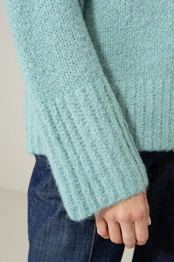 Strickpullover mit Wolle | light Teal