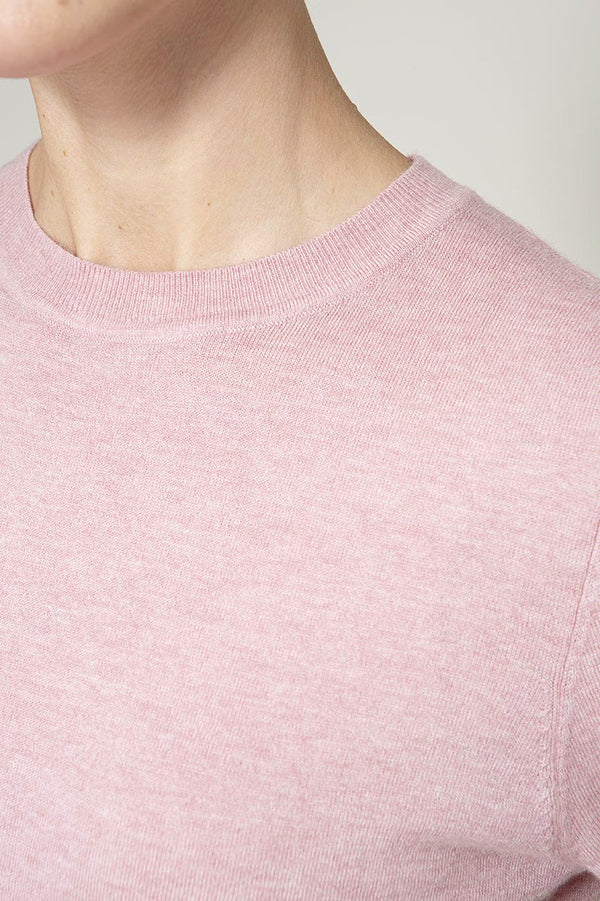 Strickshirt mit Wolle | Mauve
