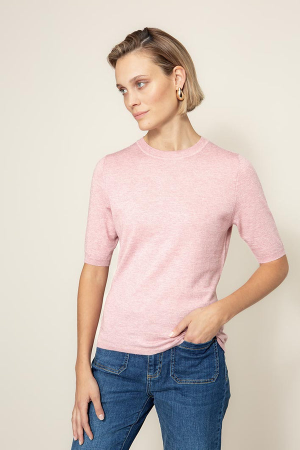 Strickshirt mit Wolle | Mauve