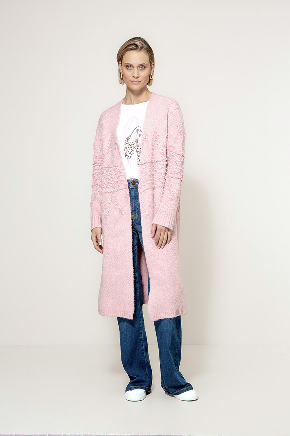 Strickmantel Nordic | Mauve