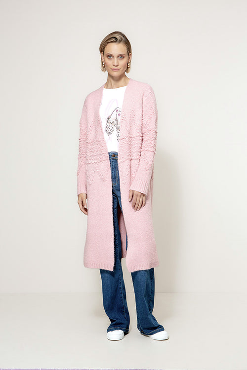 Strickmantel Nordic | Mauve