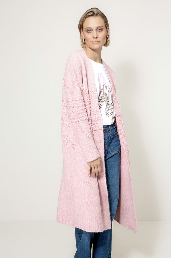 Strickmantel Nordic | Mauve