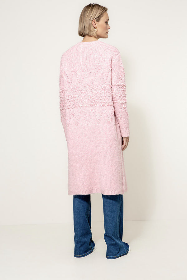 Strickmantel Nordic | Mauve