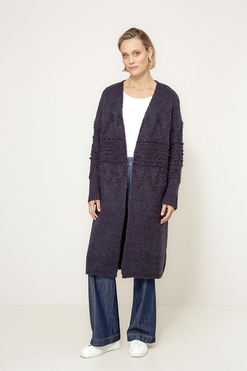 Strickmantel Nordic | Navy