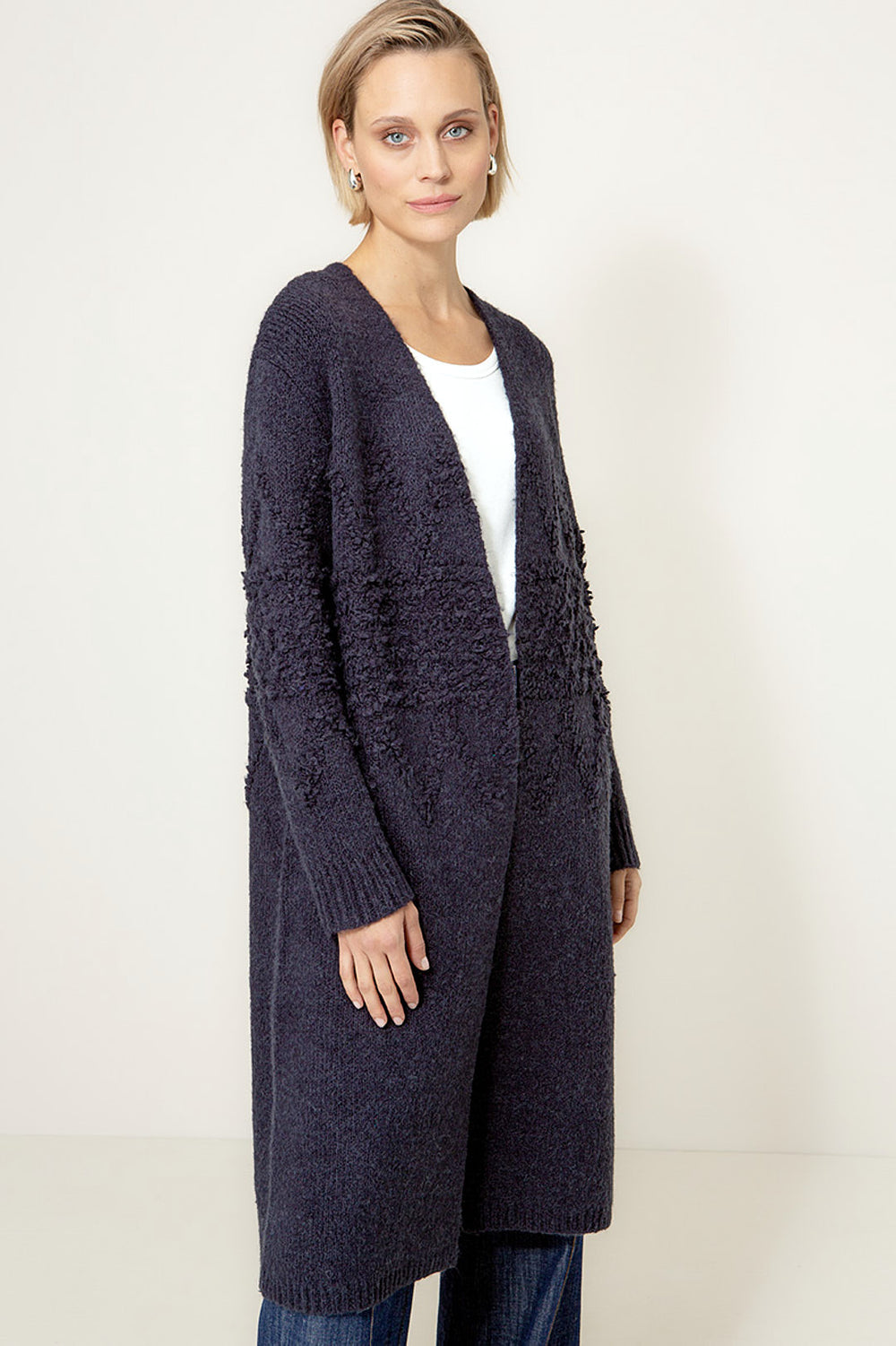 Strickmantel Nordic | Navy