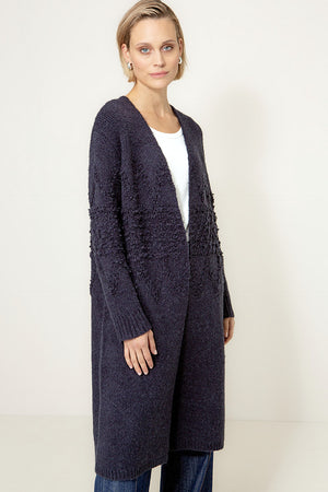 Strickmantel Nordic | Navy