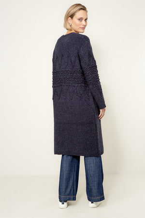 Strickmantel Nordic | Navy