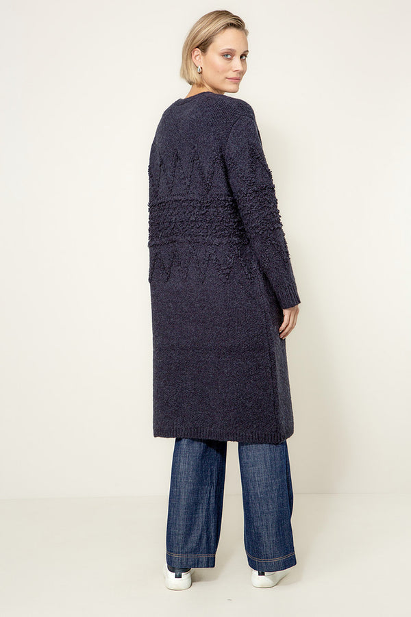 Strickmantel Nordic | Navy