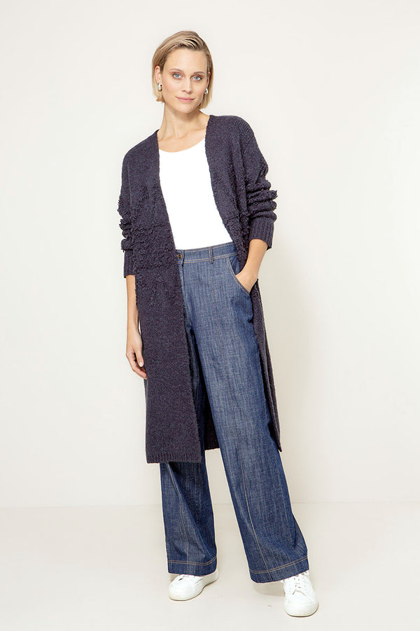 Strickmantel Nordic | Navy