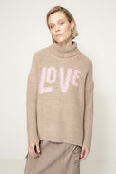 Strickpullover Love | Taupe
